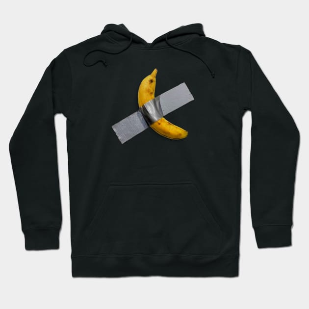 Duct taped banana Hoodie by inshapeuniverse